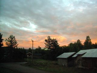 Badeplatz Limedsforsen_Morgens um 7